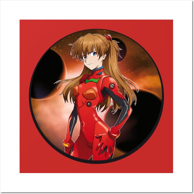 Shikinami Asuka Langely Wall Art by YueGraphicDesign